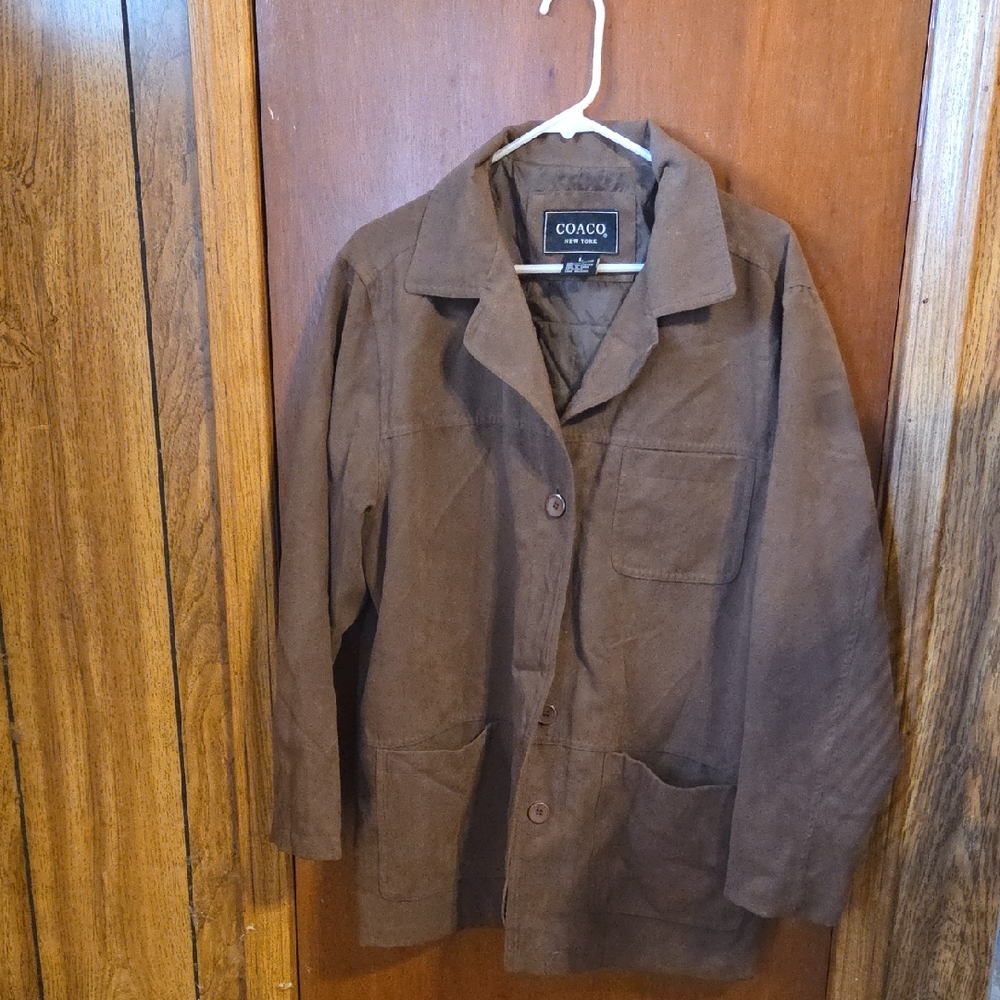 Coaco Women's Chocolate Button Down Shirt